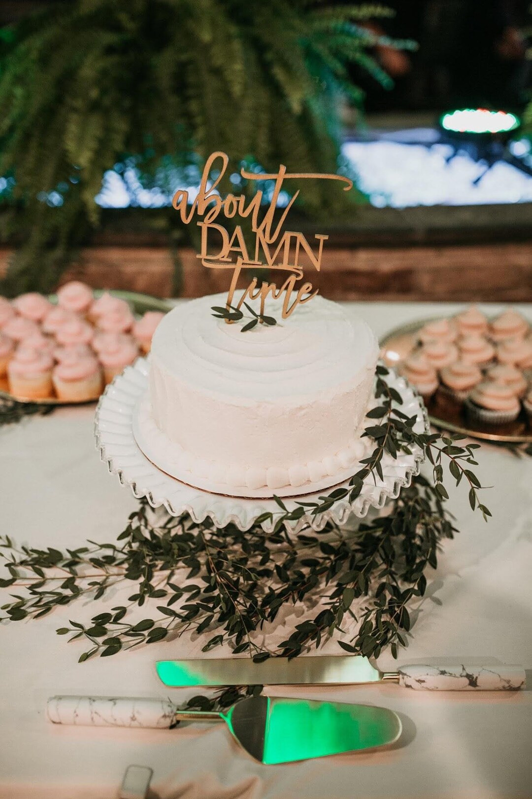 About Damn Time Cake Topper, Engagement Cake Topper, Wedding Cake Topper, Bridal Shower Cake Topp... | Etsy (US)