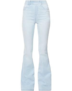 SPANX Women's Retro Light Wash Stretch Flare Jeans | Amazon (US)