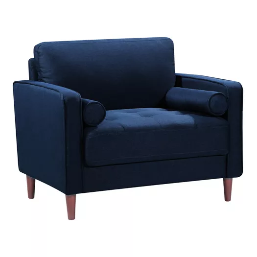 Fitz Modern Channeled Russet Velvet Swivel Chair + Reviews