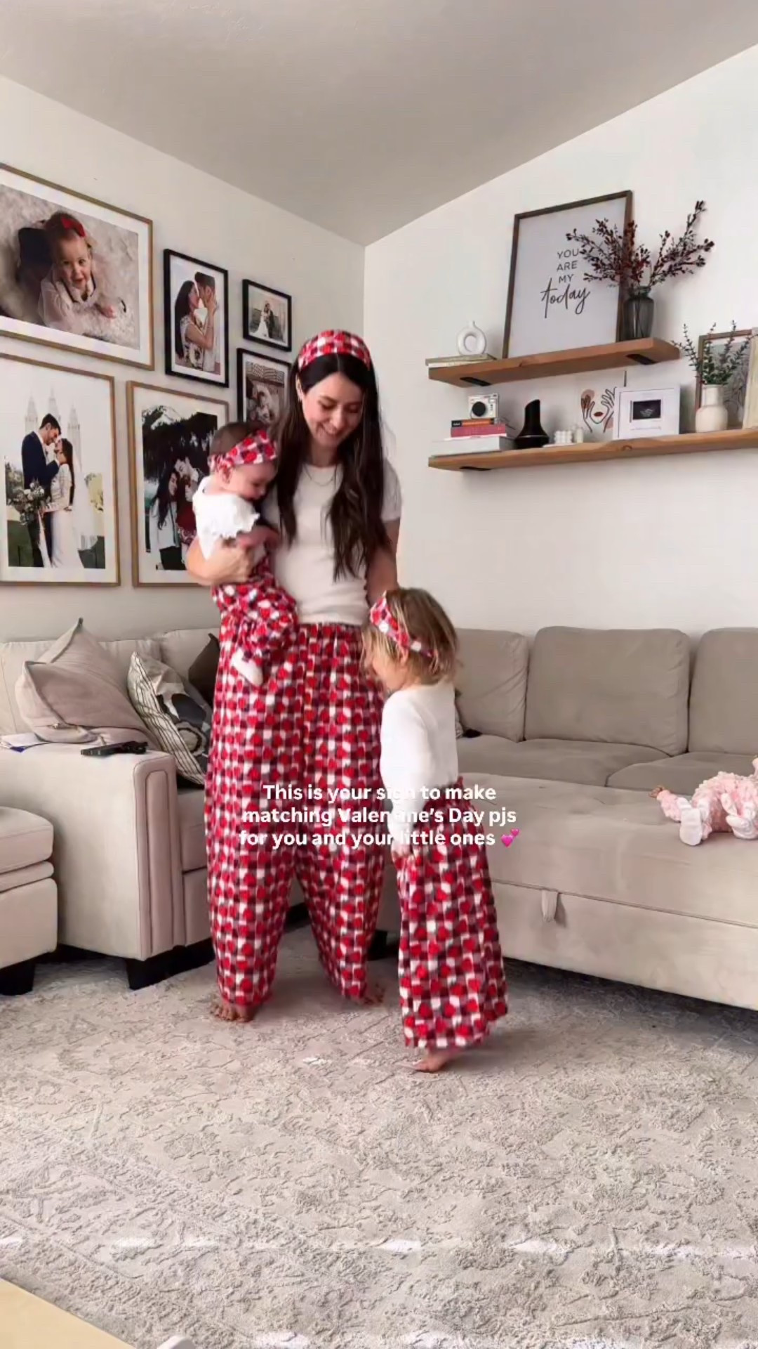 It is super easy and it will take you only a few hours to make it! 

(or you can literally just use one of your kids pjs pants as your template) 

Super cute and fun! 💕

#motherhood #mommyandme #girlmom #valentinesday