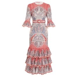 Vitali Tiered Hem Midi Dress | ZIMMERMANN (APAC)