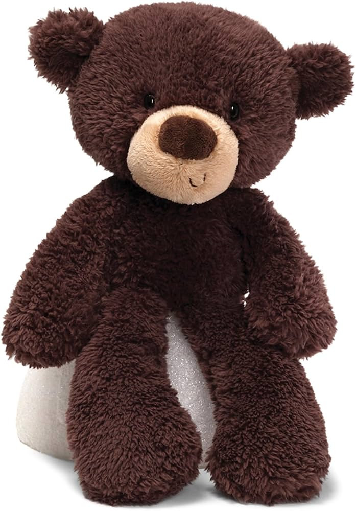 GUND Fuzzy Teddy Bear, Premium Stuffed Animal for Ages 1 and Up, Chocolate Brown, 13.5” | Amazon (US)
