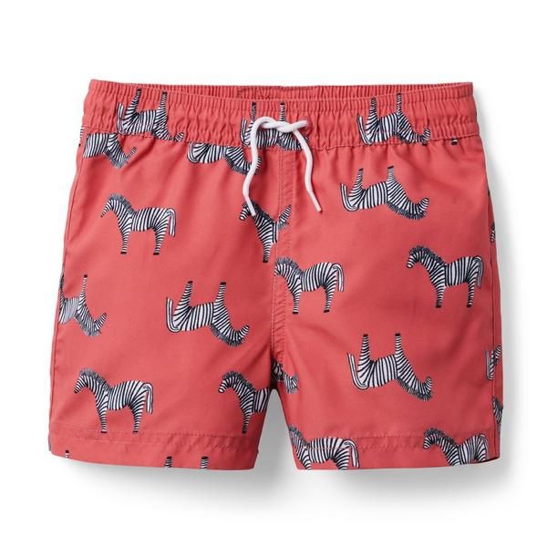 Zebra Recycled Swim Trunk | Janie and Jack