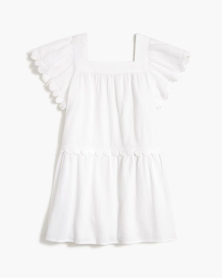 Girls' scallop-sleeve beach dress | J.Crew Factory