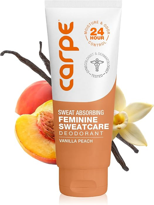 Carpe Feminine Sweatcare Intimate Deodorant - pH Balanced, 24Hr Moisture & Odor Control Whole Bod... | Amazon (US)