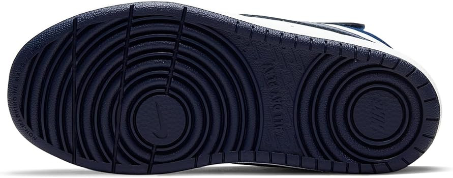 Amazon.com | Nike Little Kid's Court Borough Mid 2 Shoes, White/Blue Void-Signal Blue, 2.5Y | Sne... | Amazon (US)