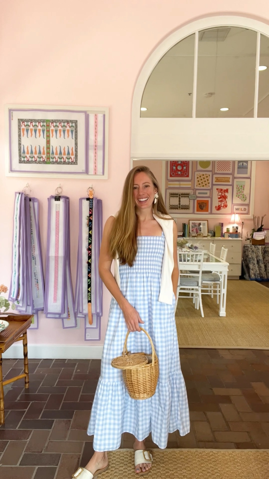 Blue and white gingham dress for summer! / summer dress, maxi dress, smocked dress, coastal style, vacation style, preppy outfit, florida outfit, beach vacation, resort wear 

#LTKVideo #LTKStyleTip #LTKTravel