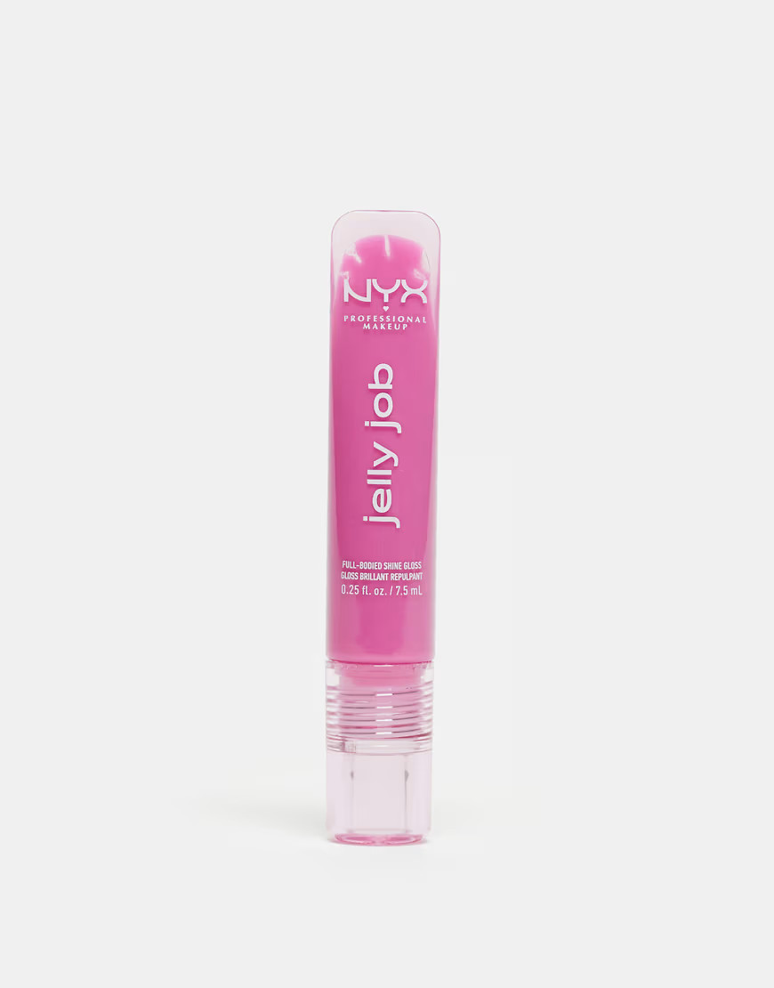NYX Professional Makeup Jelly Job Full-Bodied Shine Lip Gloss - Jelly Icing-pink | ASOS (Global)
