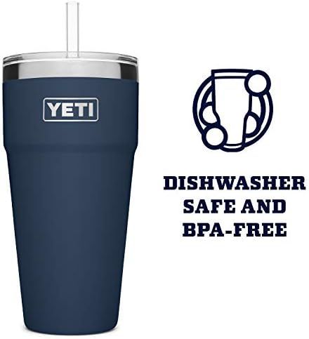 YETI Rambler 26 oz Straw Cup, Vacuum Insulated, Stainless Steel with Straw Lid | Amazon (US)