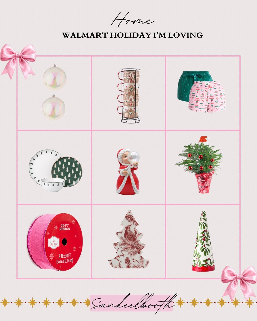 ✨ Walmart Holiday Decor I’m Loving ✨
If you’re decorating on a budget this year but still want that charming, cozy, colorful Christmas vibe, Walmart is truly delivering the CUTEST holiday finds. From vintage-inspired deer and tabletop trees to festive ribbon, ornaments, dishes, and cozy pajamas — everything here is affordable, adorable, and perfect for creating a warm, whimsical home for the holidays.

🎄 Walmart Christmas Decor
🎄 Vintage holiday decor
🎄 Colorful Christmas decorations
🎄 Walmart Christmas candles + tree toppers
🎄 Holiday ribbon, ornaments, and ceramic trees
🎄 Festive pajamas + holiday tees
🎄 Budget-friendly Christmas home decor
🎄 Walmart tabletop trees + holiday figurines

Whether you’re updating your entryway, refreshing the tree, or grabbing a few festive finds for the kids’ rooms — these are SO cute and so affordable.
Tap to shop all my Walmart holiday favorites! 🎁💗

#WalmartHoliday #WalmartFinds #ChristmasDecor #HolidayHome #VintageChristmas #ColorfulChristmas #CozyHomeDecor #BudgetHomeDecor #WalmartChristmas

#LTKHome #LTKHoliday #LTKGiftGuide