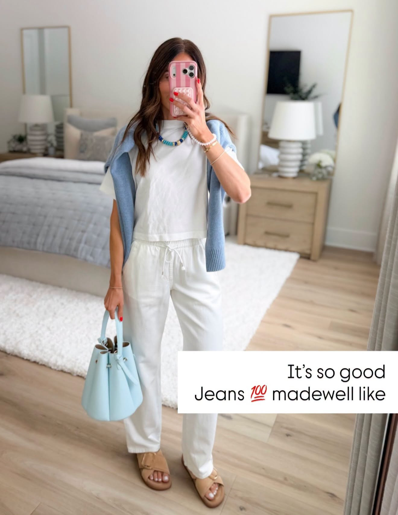 These white jeans are a closet classic that can be styled so many different ways. The flattering fit and timeless look give that Madewell-inspired feel that works with everything from simple tees to dressier tops.

White jeans, Target jeans, denim outfit, Madewell inspired, summer style, classic wardrobe, casual outfit, everyday denim, neutral outfit, closet staple, elevated basics, annabrstyle

#LTKootd #LTKTravel #LTKSeasonal