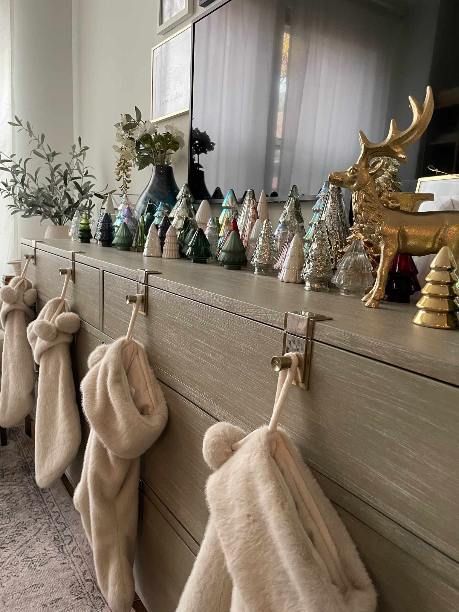 Tempered glass Christmas trees, Christmas decor, Christmas, gold Christmas decor, home decor, Christmas finds, cozy Christmas, neutral Christmas decor, fur stockings, Christmas stockings, 

#LTKHome #LTKHoliday #LTKSeasonal