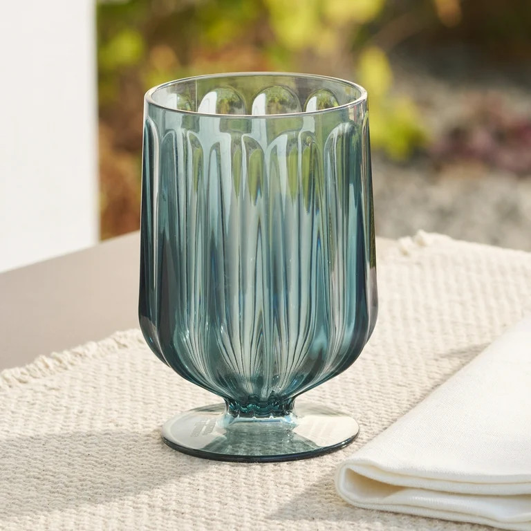 Better Homes & Gardens 15-Ounce Tritan Plastic Wine Goblet, Blue | Walmart (US)