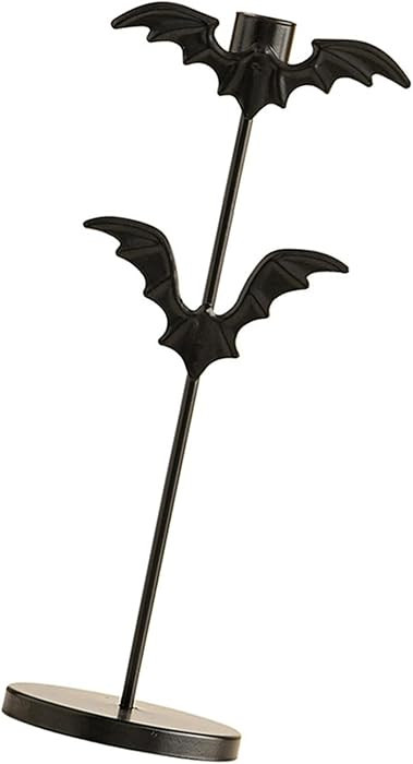 Bat-Shaped Iron Holders Halloween Horror Party Taper Stick, L | Amazon (US)