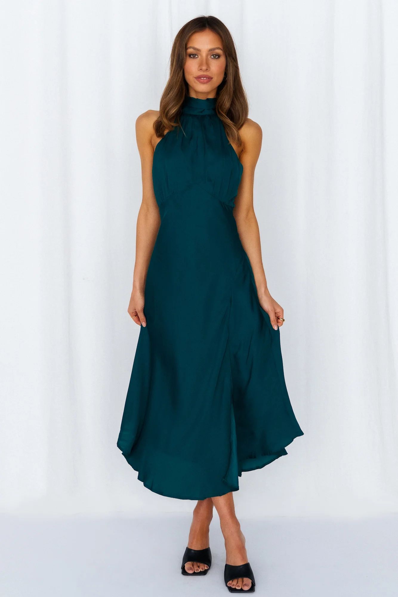 No Tears Here Maxi Dress Forest Green | Hello Molly
