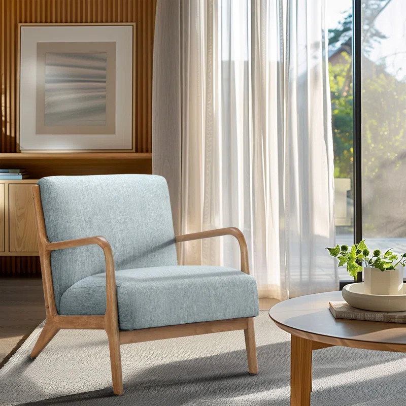 Novak Upholstered Mid-Century Armchair | Wayfair North America