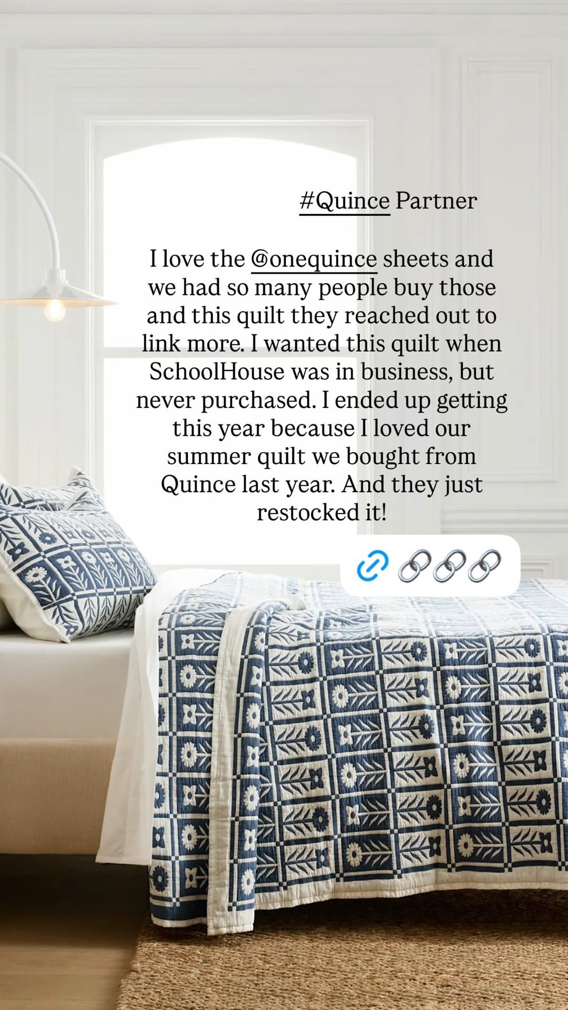 Just restocked and 40% off ($279 ➡️ $169): This lightweight cotton jacquard Quince quilt that we have gotten SO many requests to repost!

#LTKSaleAlert #LTKHome