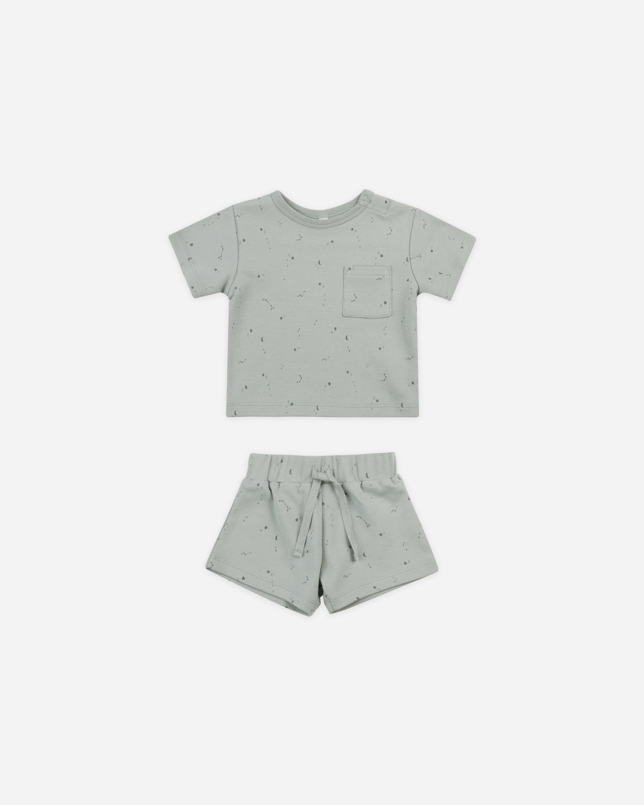 Boxy Pocket Tee + Short Set || Constellations | Rylee + Cru
