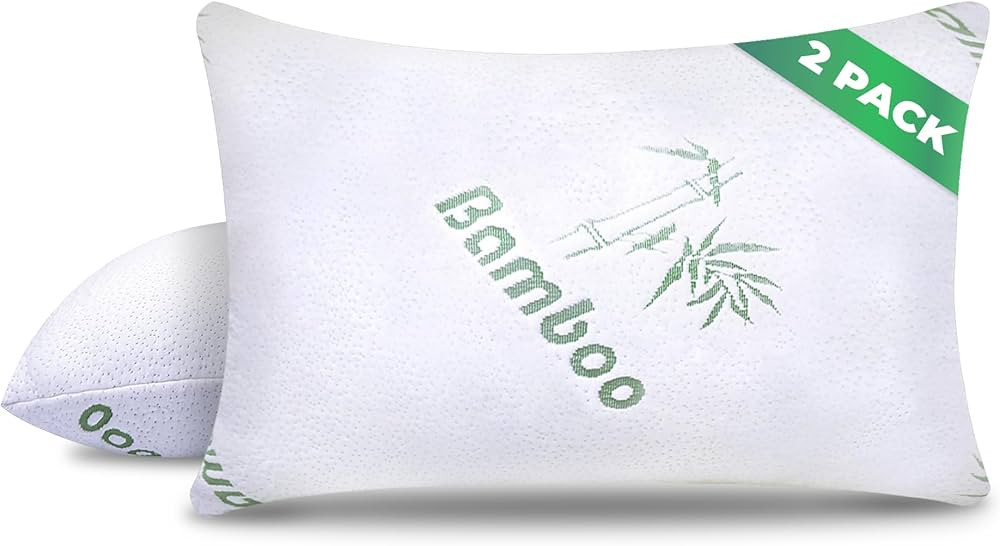 Memory Foam Pillows Queen Size Set of 2 - Cooling Bed Pillows for Sleeping - Back, Stomach, Side ... | Amazon (US)