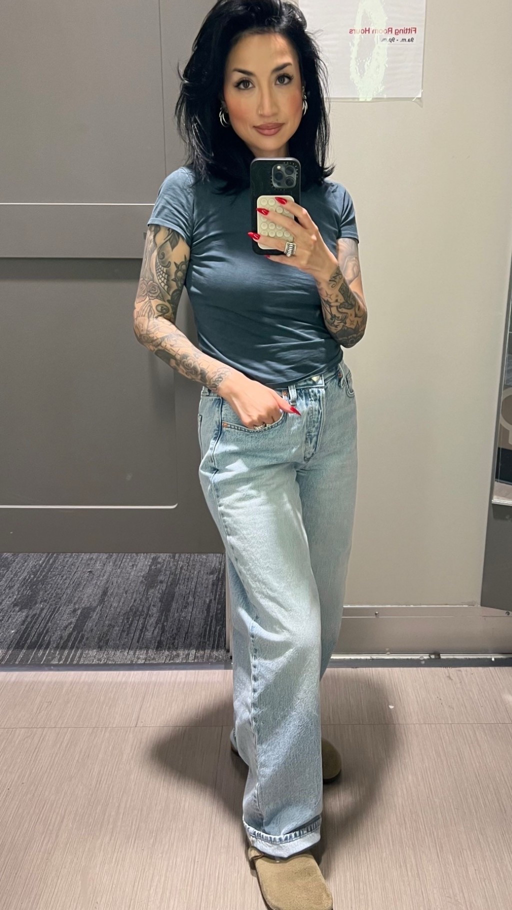 The 90s are calling with these cozy, baggy jeans🔥 Found these perfect mid-rise Universal Thread baggy jeans at Target and I’m obsessed! The relaxed fit and straight leg silhouette are giving major throwback energy while still feeling modern. These are giving me all the vintage denim feels - perfect for that effortless, lived-in look that’s trending right now. The mid-rise sits perfectly and the baggy fit is so comfortable for everyday wear. Styled them casual here but they’d also look amazing dressed up (think pointy kitten heels and a black blazer)! Shop them now at Target! 🎯 
#targetfinds #90sjeans #baggyjeans

90s baggy jeans, Target jeans, mid rise jeans, vintage denim, baggy denim trend, relaxed fit jeans, sustainable jeans, Universal Thread jeans, straight leg jeans, 90s fashion, retro jeans, casual denim, affordable jeans, Target fashion, vintage style jeans, loose fit jeans, eco friendly denim, recycled cotton jeans, throwback style, trendy jeans 2025, Target clothing haul, budget friendly denim, sustainable fashion, vintage inspired jeans, relaxed denim style​​​​​​​​​​​​​​​​

#LTKFindsUnder50 #LTKStyleTip