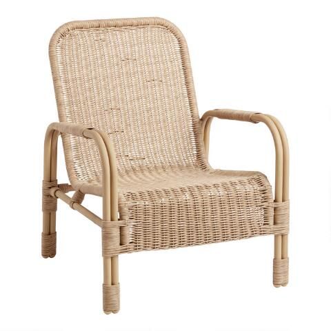 Natural Woven Wicker Antalya Outdoor Chair | World Market
