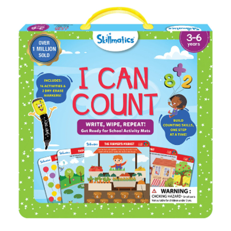 Skillmatics Educational Game, I Can Count, Activity Mats, Dry Erase Markers, for Ages 3+, Cardboa... | Walmart (US)