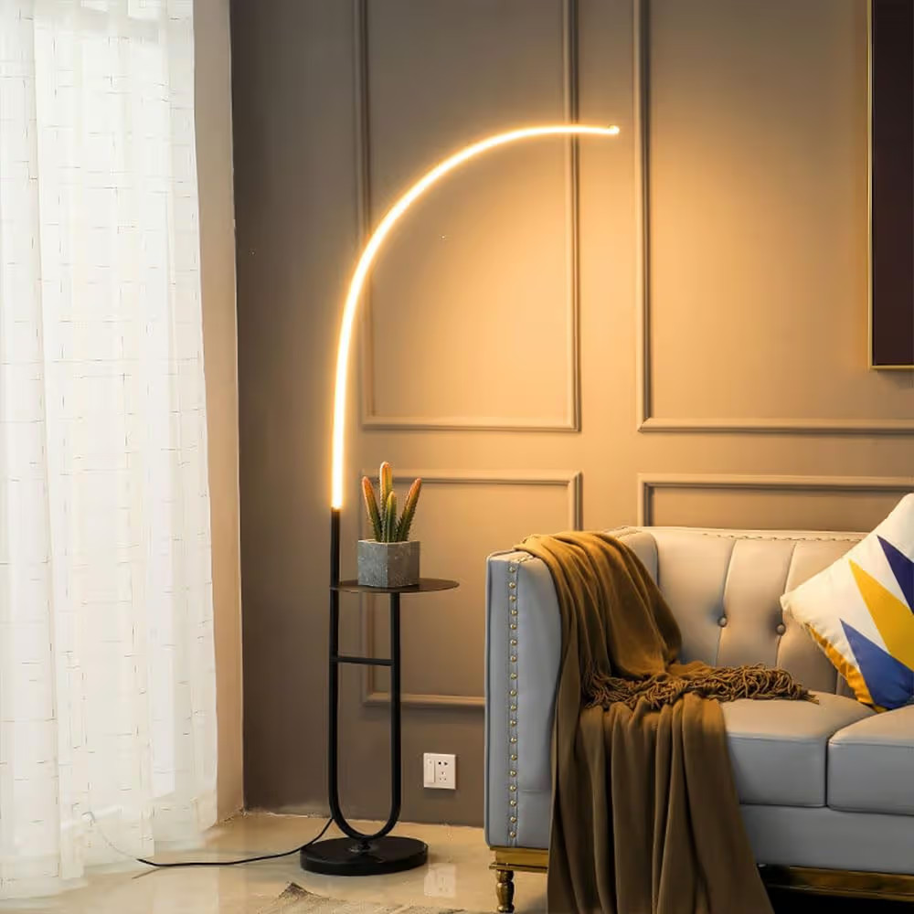 Dimmable LED Standing Lamps with 3 Color Temperatures, Ultra Bright Arc Floor Lamps for Living Ro... | Amazon (US)