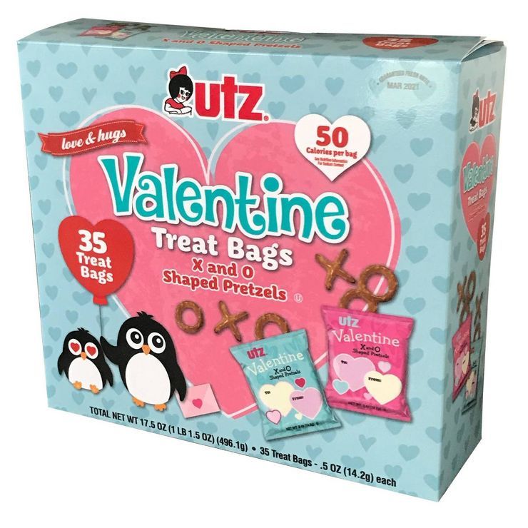 Utz Valentine Fun Shaped Pretzel Exchange Snacks - 35/.5oz | Target