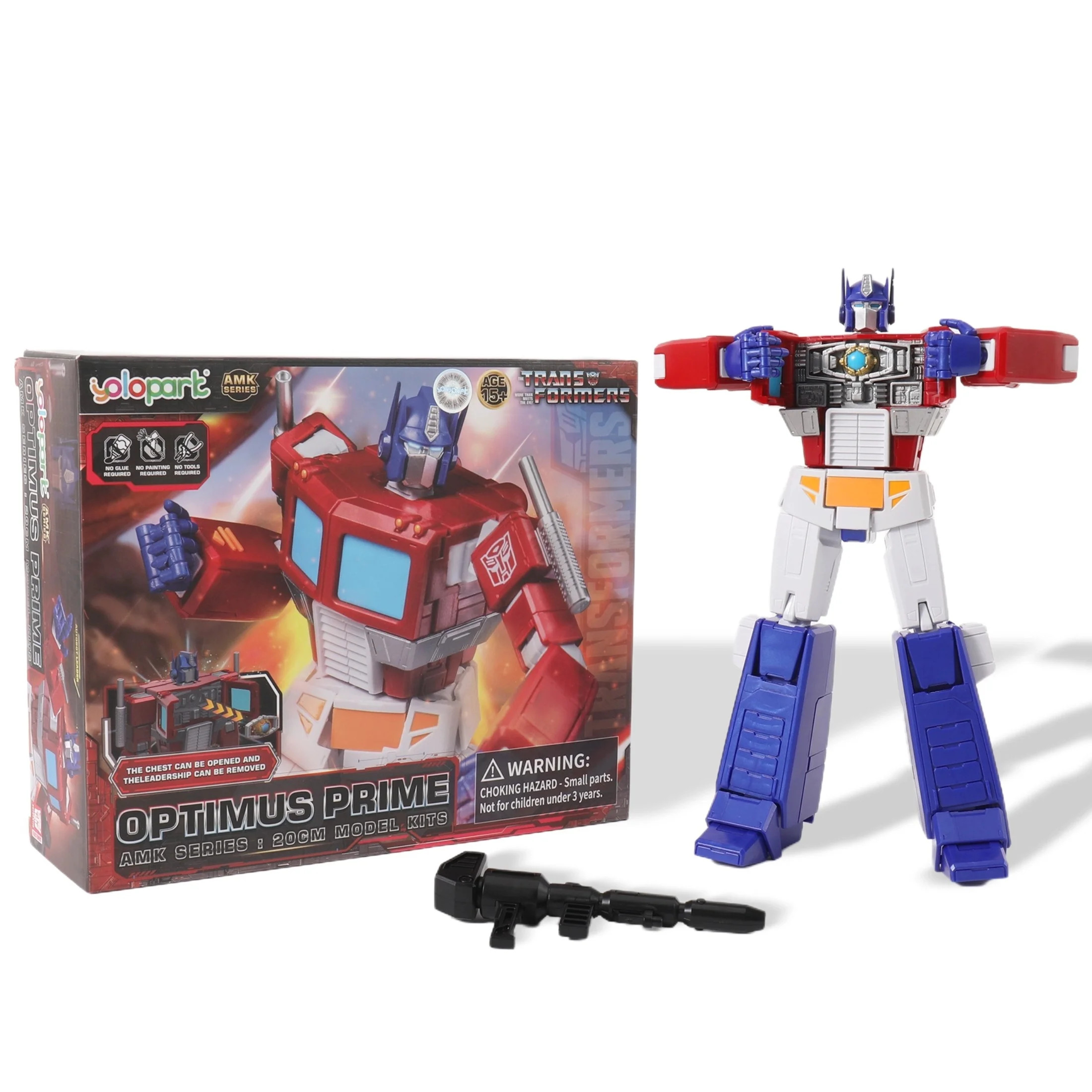 YOLOPARK Transformers G1  Optimus Prime 7.87" Action Figures  for Kids Age 8+ | Walmart (US)