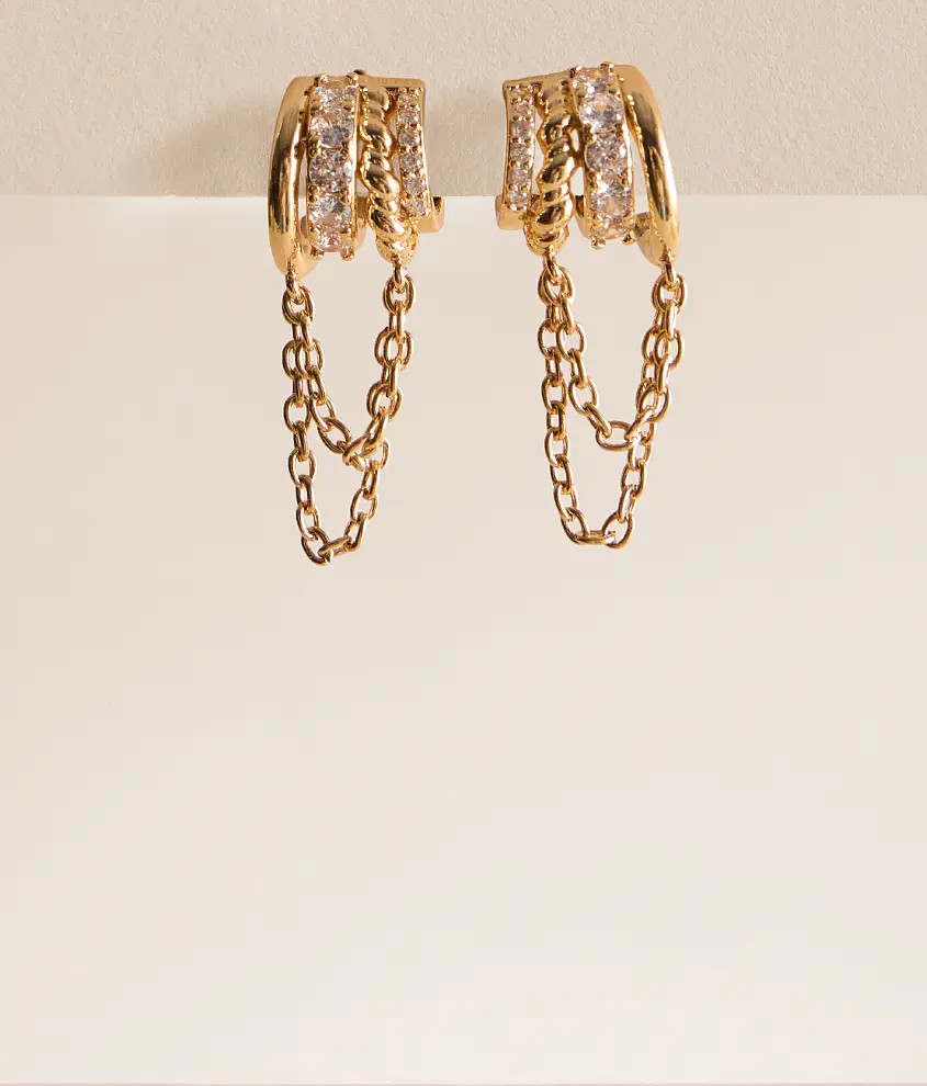 Glitz Chain Hoop Earring | Buckle