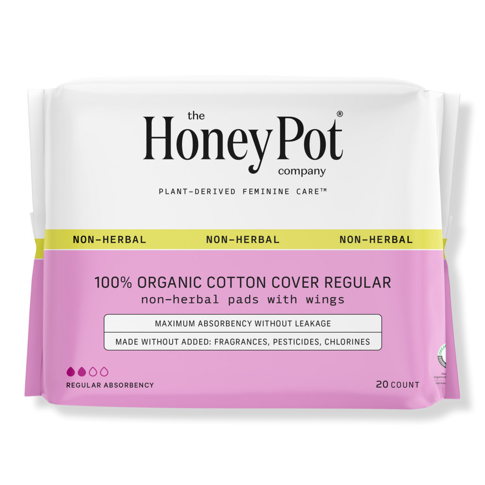 The Honey Pot Company Non-Herbal Regular Pads with Wings | Ulta