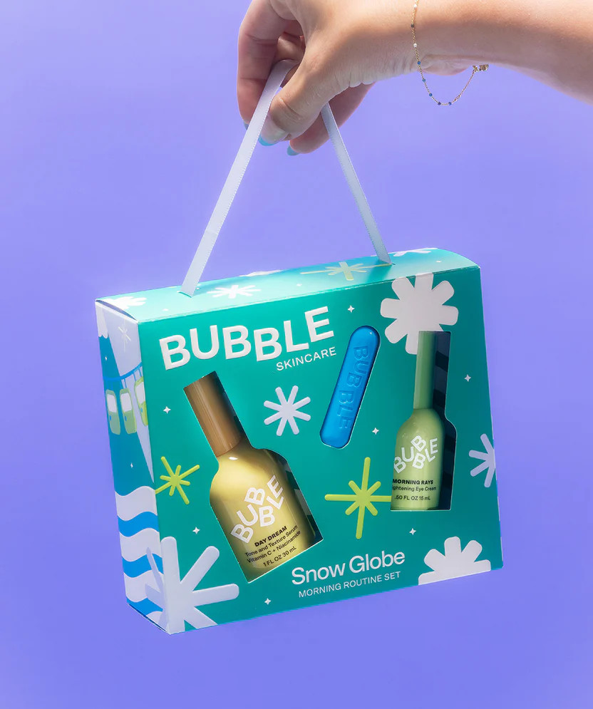 Snow Globe Morning Routine Set | Bubble Skincare
