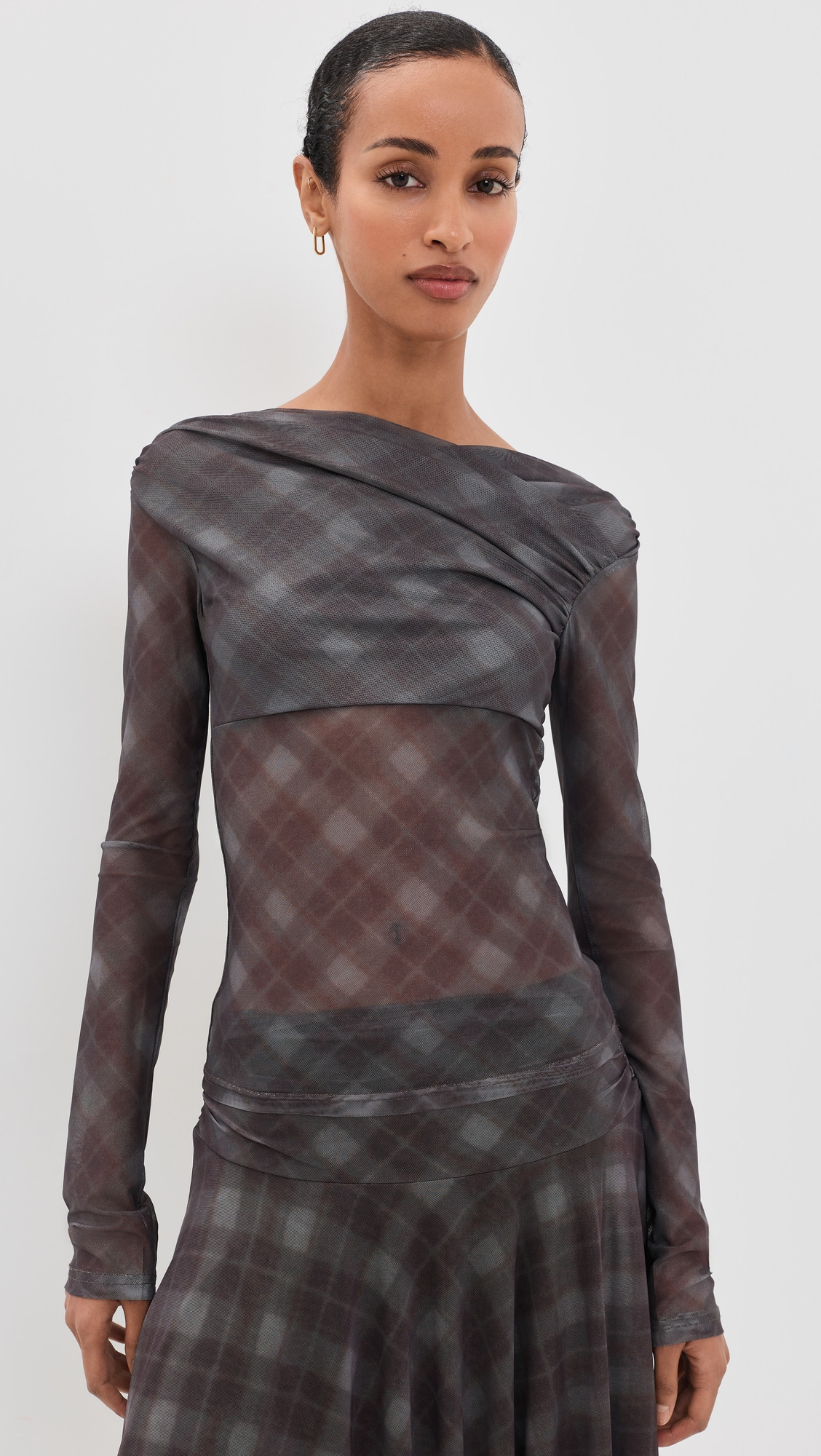 NIA Aria Top Brown M | Shopbop