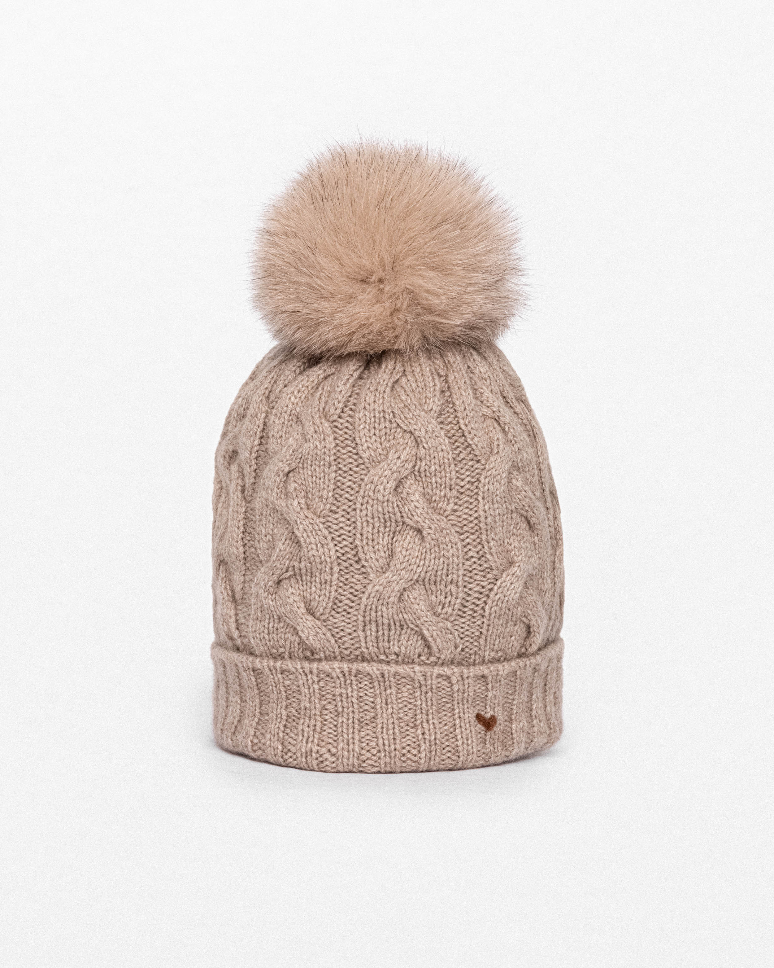 The Braid Beanie -  Taupe | LǍOLAO STUDIOS