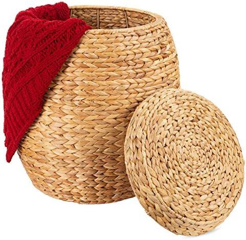 Best Choice Products Vintage Multipurpose Hyacinth Storage Basket, Plant Décor, Handwoven Organi... | Amazon (US)