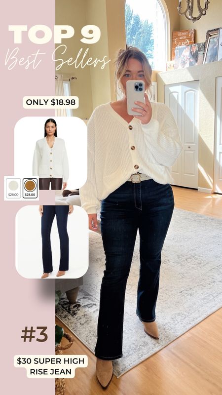 Midsize, weekly best sellers. $30 jeans in size 12. Cardigan size large only $18. 

#LTKmidsize #LTKfindsunder50 #LTKsalealert