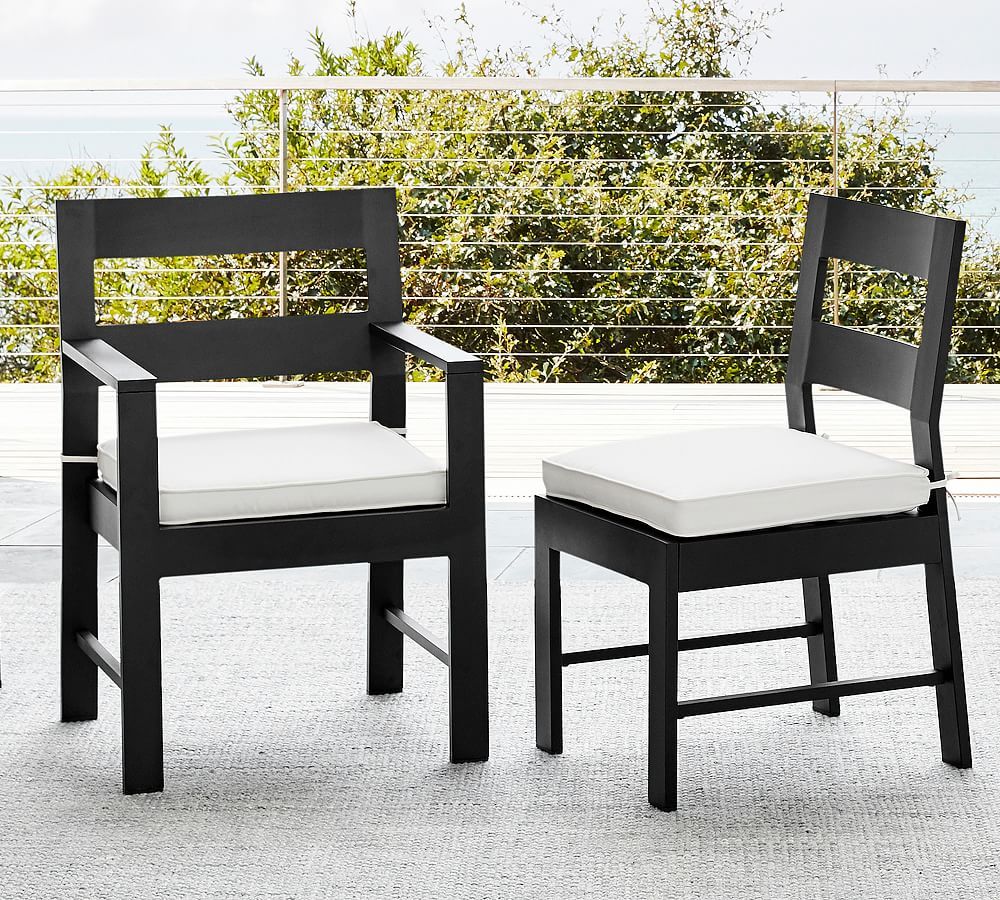 Open Box: Malibu Metal Outdoor Dining & Armchairs | Pottery Barn (US)