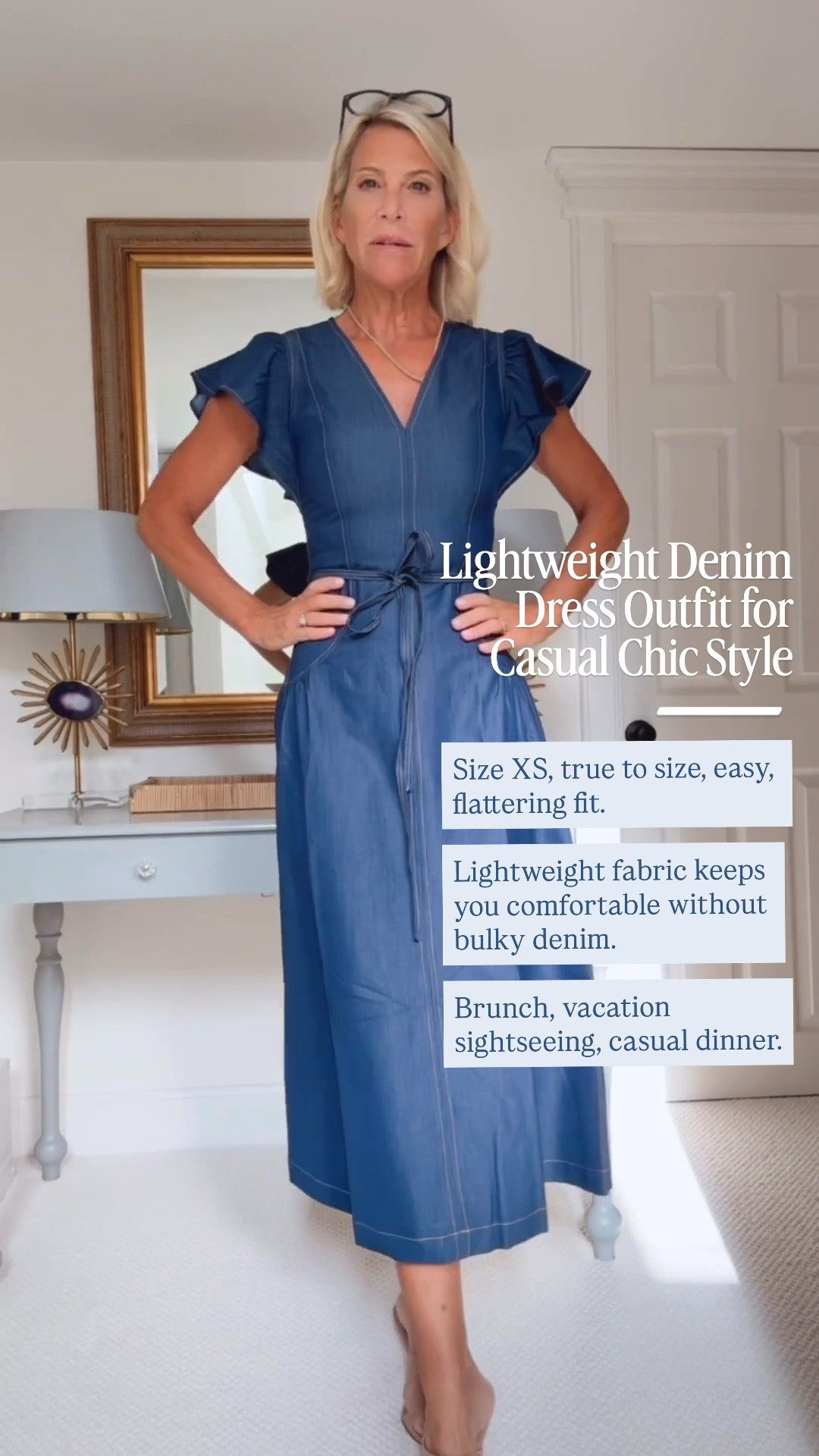It’s so flattering without feeling bulky, and the lightweight fabric gives it beautiful movement. I’m wearing an XS, and it has such a chic, modern feel, definitely not a “Little House on the Prairie” vibe. If you’ve been looking for an easy throw-on-and-go dress, this one is worth a look!

👩‍💻 LTK PRO TIPS
❤️ Heart = Support my posts ;-)
🔖 Save = Get sale & restock alerts for the things you love!
📋 Lists = Keep favorites organized (List ideas: Christmas, Birthdays, and Vacations!)
📲 Share = Send lists and products to a friend (or your daughters like me).
💬 Comment = Ask me anything, and I’ll answer. ;-)

#LTKootd #LTKstorytime #LTKSeasonal