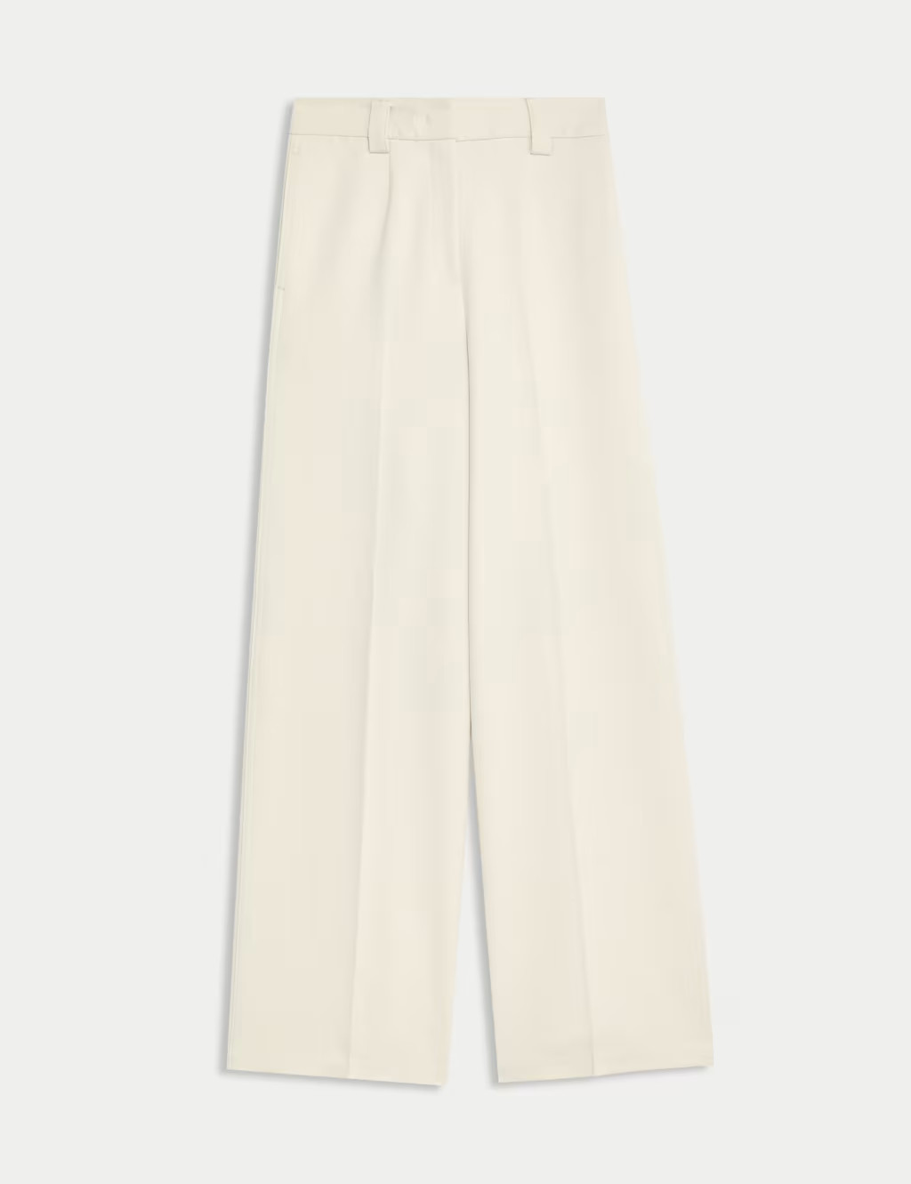 Crepe Tab Detail Wide Leg Trousers | Marks & Spencer (UK)