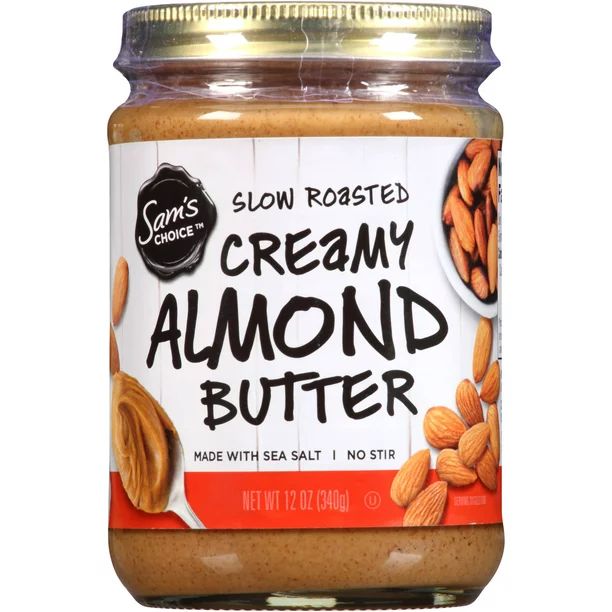 Sam's Choice Slow Roasted Creamy Almond Butter, 12 oz | Walmart (US)