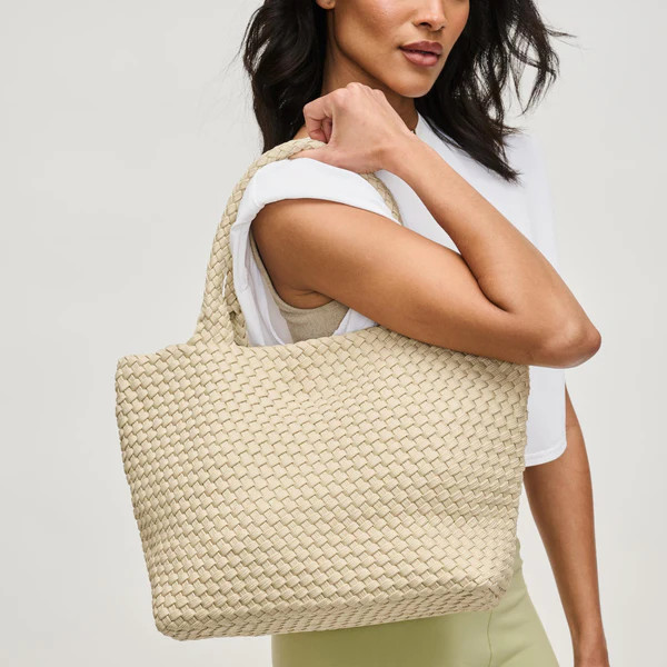Sky's The Limit - Medium Laced Up Eco-Edition Tote | Sol and Selene