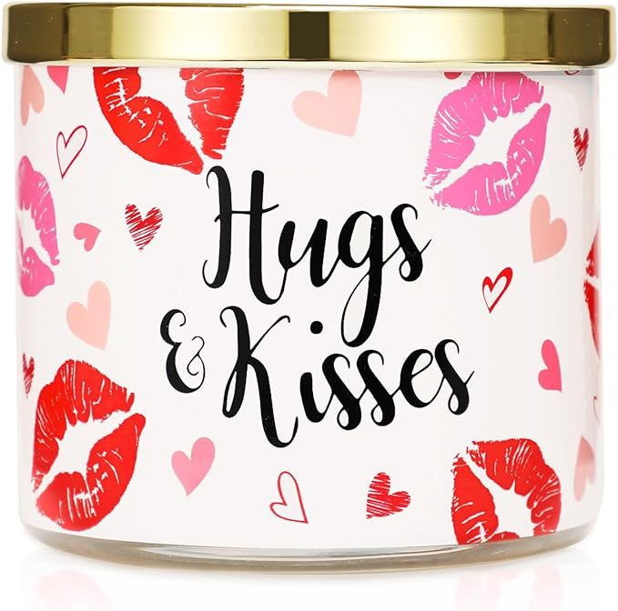 Valentine’s Day Candle, Rose Scented Candle, Large 3 Wicks, 14 oz | Amazon (US)