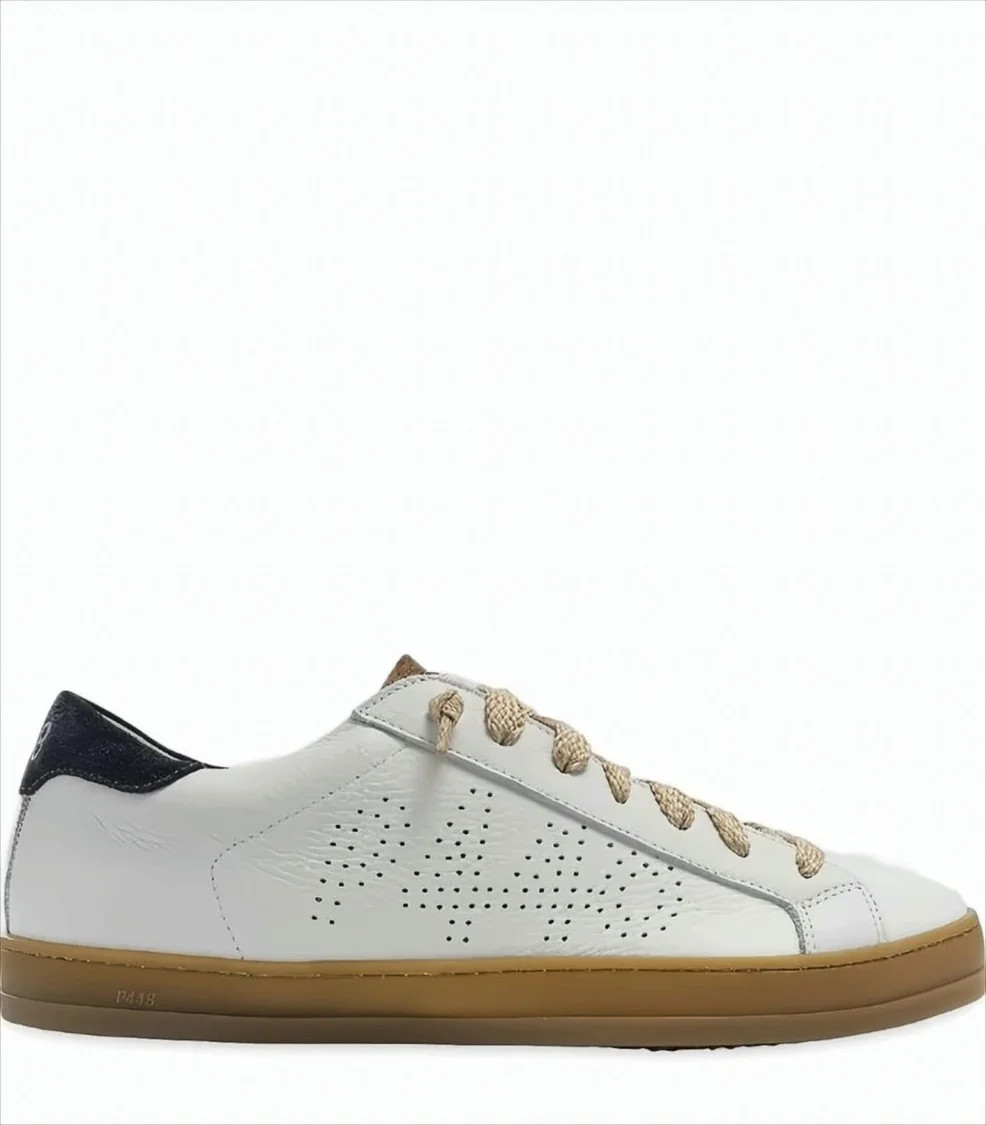 P448 Low-Top Sneakers With Perforated Logo White (Men's) | Walmart (US)