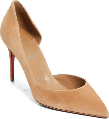 Christian Louboutin Iriza Pointed Toe Half d'Orsay Pump (Women) | Nordstrom | Nordstrom