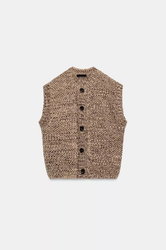 CHUNKY KNIT VEST | Zara US