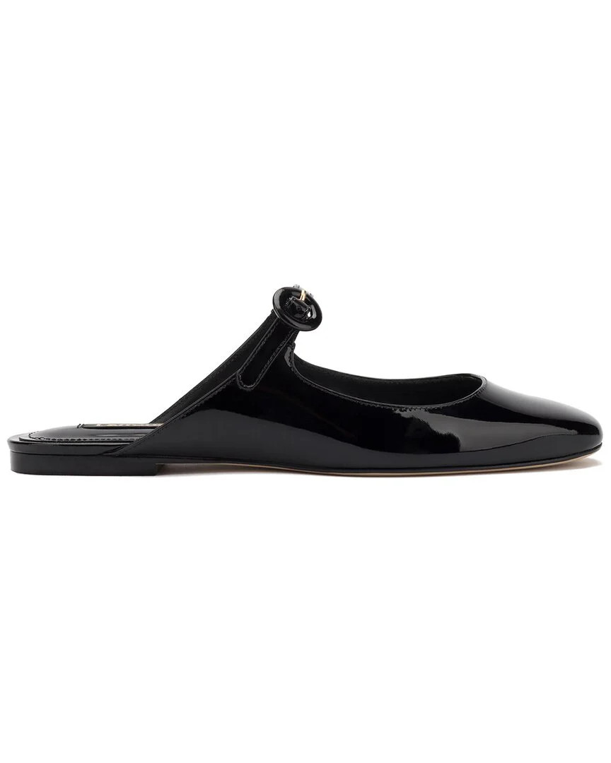 Larroude Blair Patent Flat Mule | Shop Simon