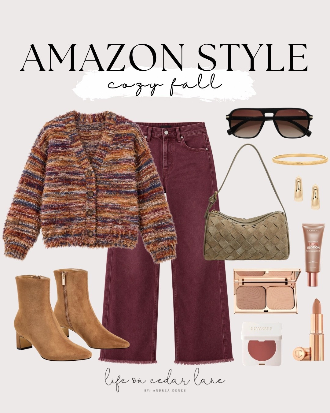 Enjoying cozy days with my favorite fall essentials from Amazon. #cozyfall #amazonstyle