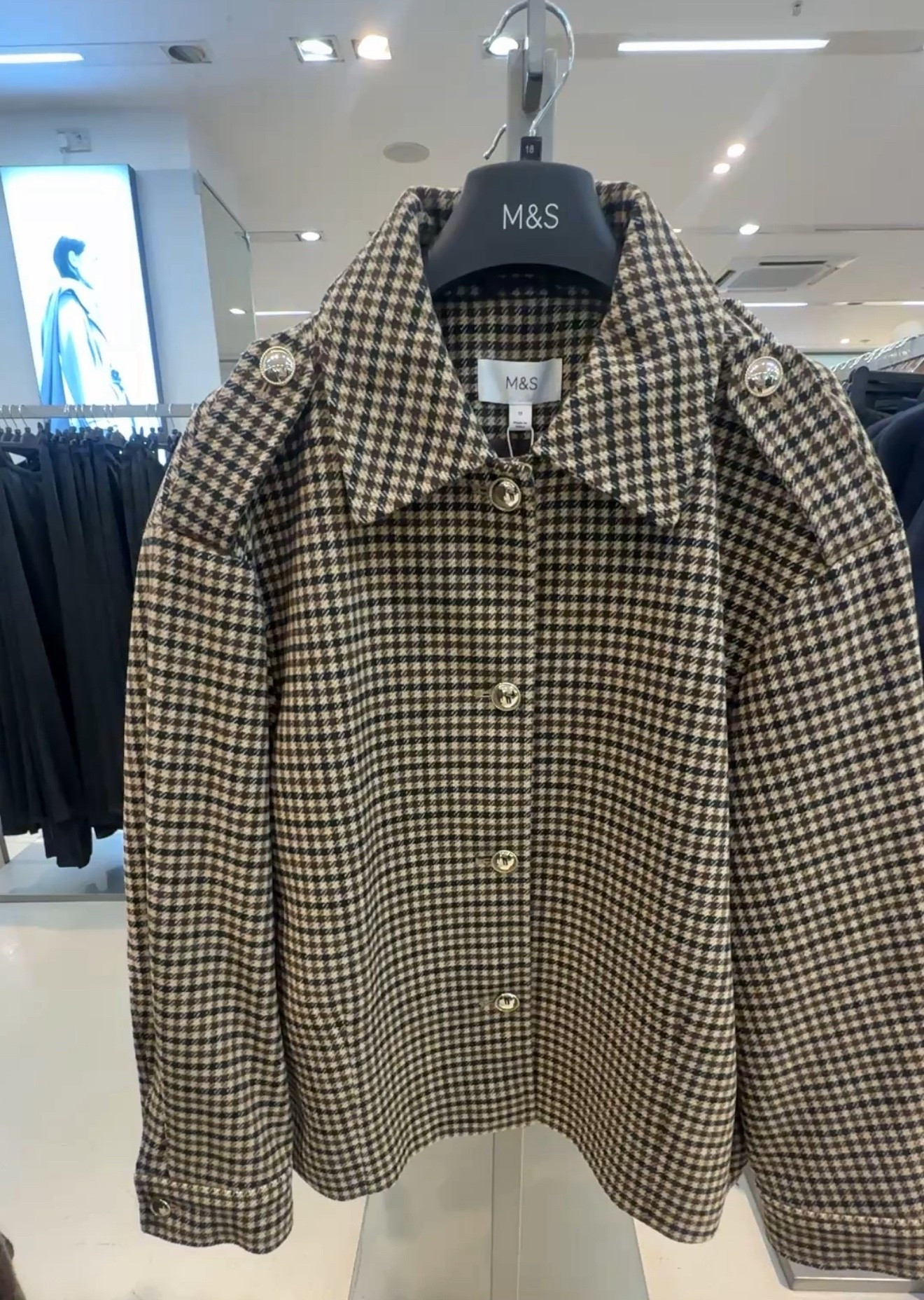 Marks and spencer - marks and spencer fashion - m&s coat - m&s jacket - check jacket - autumn jacket - fall jacket - autumn over coat - checkered jacket - autumn style - autumn outfit - collared jacket - m&s 

#LTKuk #LTKwinter #LTKautumn