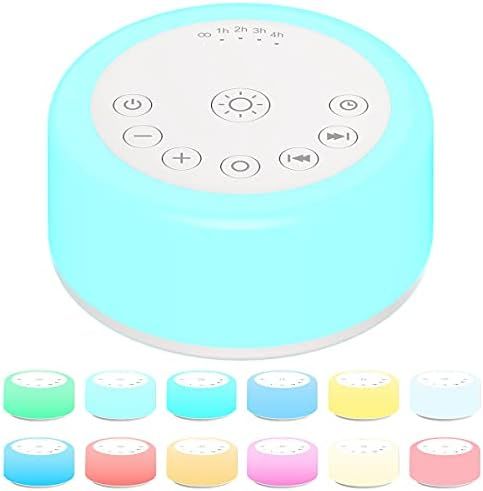 ColourNoise Sound Machines White Noise Machine 12 Colors Night Lights with 30 Soothing Sounds Sle... | Amazon (US)