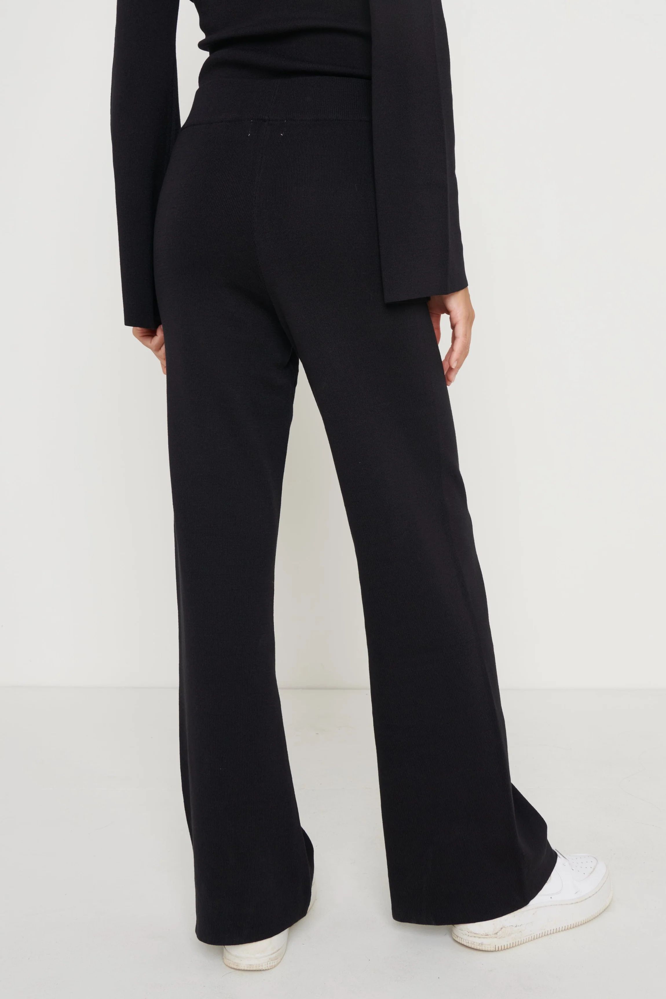 Hayden Knit Trousers- Black | Pretty Lavish (UK)